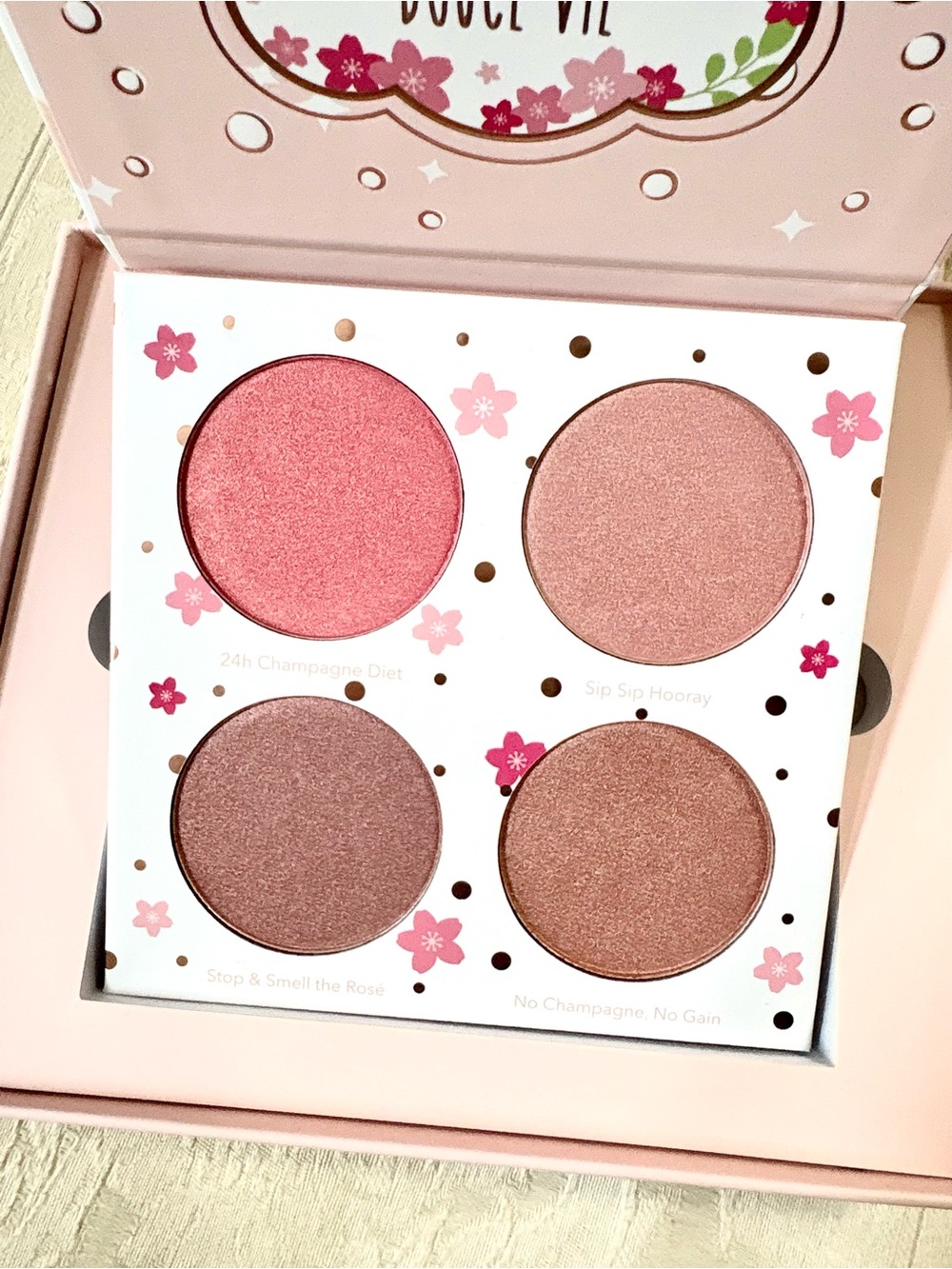 Beauty Bakerie Cotton Candy Champagne Shimmer Blush Palette BNIB